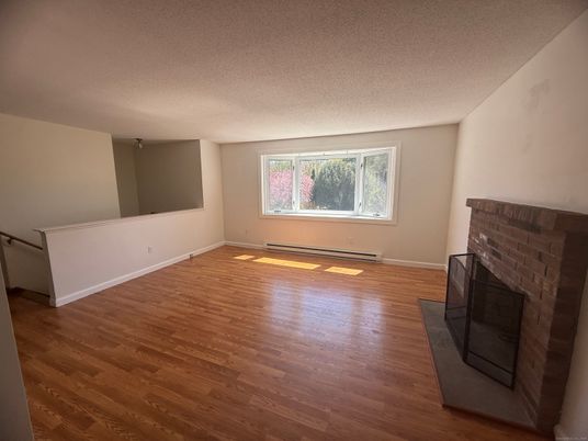 Empty room, Fireplace, Interior, Wood Texture Flooring
