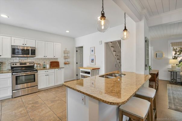 Interior, Kitchen, Pendant Lights, Recessed Lighting, Stainless Steel Appliances