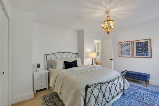 Bedroom, Chandelier, Interior