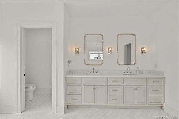 Bathroom, Dual Sink Vanities, Interior, Marble