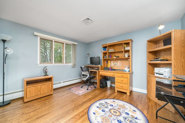 Home Office, Interior, Wood Texture Flooring