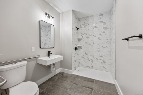 Bathroom, Interior, Marble Walls