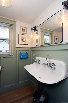 Bathroom, Interior, Wood Texture Flooring