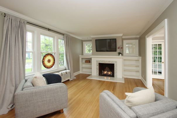 Fireplace, Interior, Living room, Wood Texture Flooring
