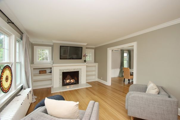Fireplace, Interior, Living room, Wood Texture Flooring