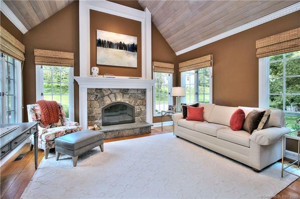 Fireplace, Interior, Living room, Wooden Ceilings, Wood Texture Flooring