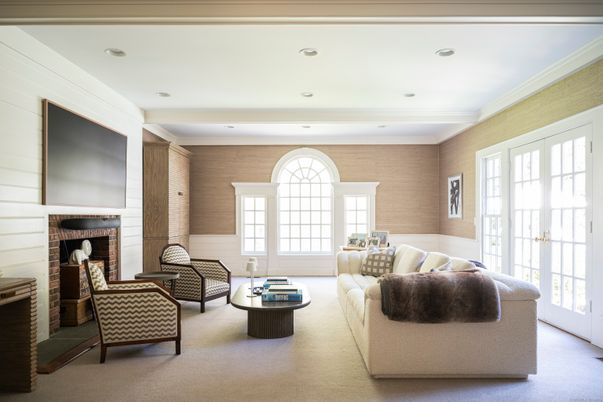 Fireplace, Interior, Living room, Recessed Lighting