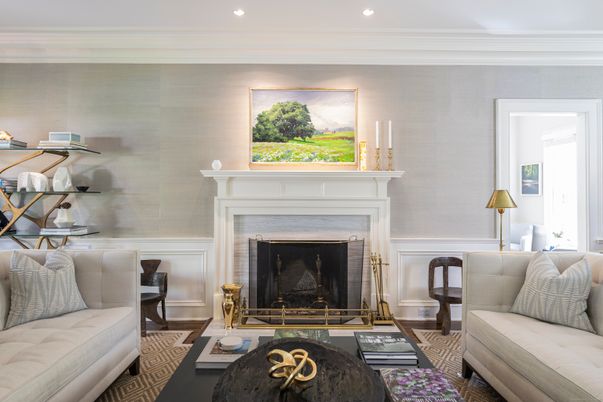 Fireplace, Interior, Living room, Recessed Lighting