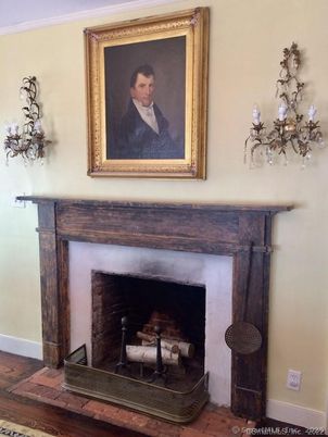 Fireplace, Interior, Wood Texture Flooring