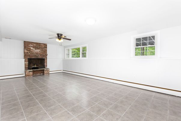 Empty room, Fireplace, Interior, Stone Walls