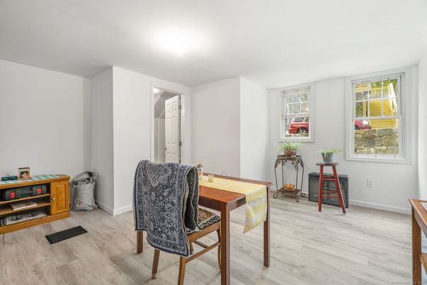Dining room, Interior, Wood Texture Flooring