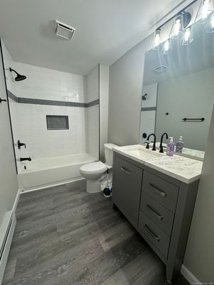 Bathroom, Interior, Wood Texture Flooring