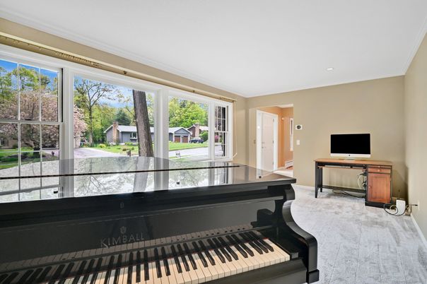 Home Office, Interior, Recessed Lighting