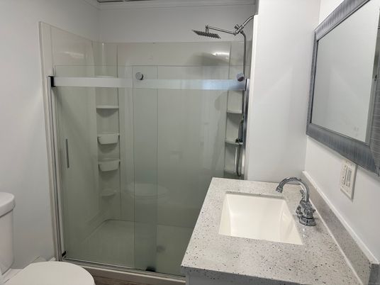 Bathroom, Glass Shower, Interior
