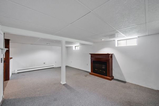 Empty room, Fireplace, Interior, Recessed Lighting