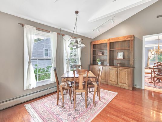 Chandelier, Dining room, Interior, Pendant Lights, Wood Texture Flooring