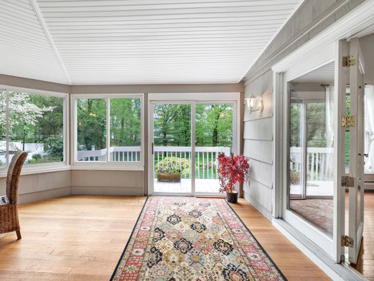 Interior, Sun Room, Wood Texture Flooring