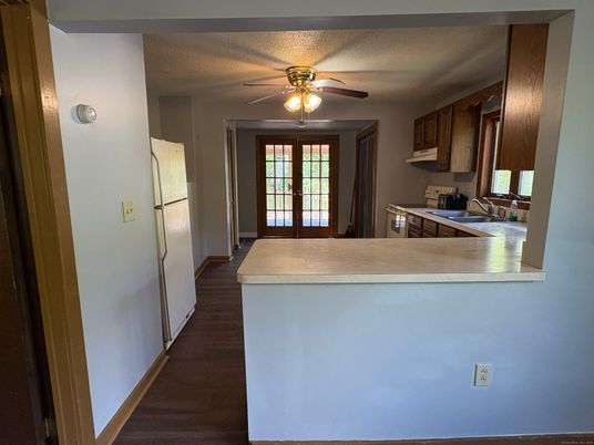 Interior, Kitchen, Wood Texture Flooring