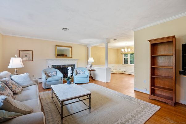 Chandelier, Fireplace, Interior, Living room, Wood Texture Flooring
