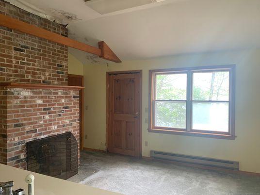 Empty room, Fireplace, Interior, Stone Walls