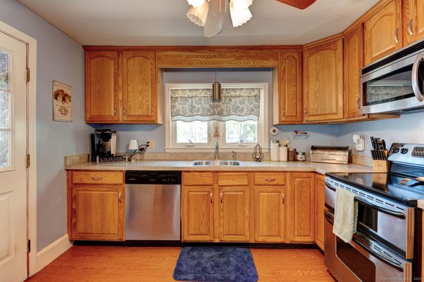 Interior, Kitchen, Wood Texture Flooring