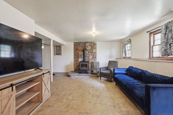Fireplace, Interior, Living room, Stone Walls