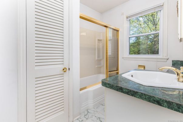 Bathroom, Glass Shower, Interior, Marble