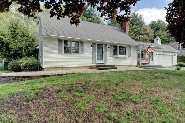 Attached, Backyard, Exterior, Facade, Cape Cod