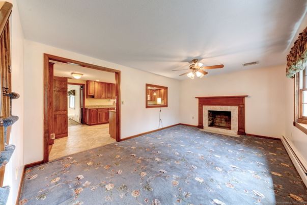 Empty room, Fireplace, Interior, Kitchen
