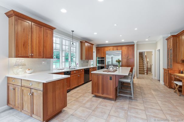 Interior, Kitchen, Pendant Lights, Recessed Lighting, Stainless Steel Appliances