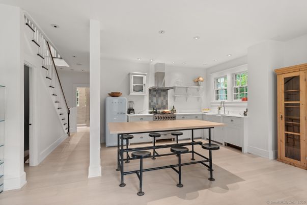 Chandelier, Interior, Kitchen, Recessed Lighting, Wood Texture Flooring