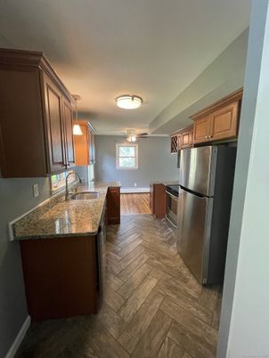 Interior, Kitchen, Wood Texture Flooring