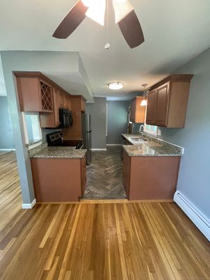 Interior, Kitchen, Wood Texture Flooring