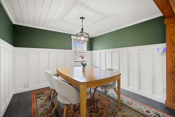Dining room, Interior, Pendant Lights