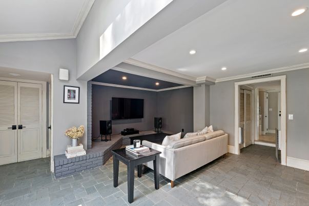 Interior, Living room, Recessed Lighting
