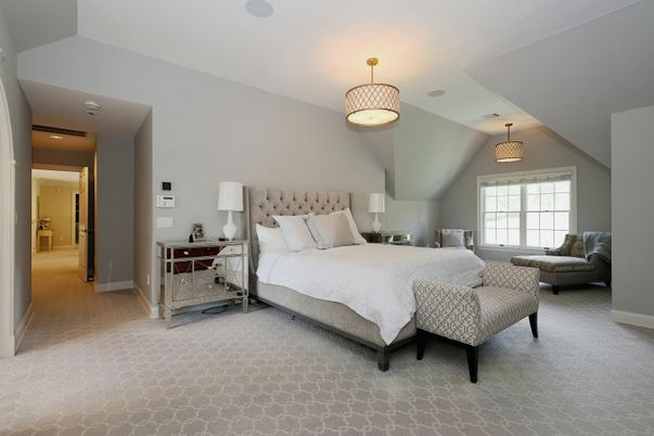 Bedroom, Interior, Pendant Lights