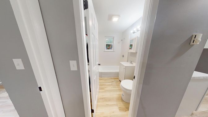 Bathroom, Interior, Wood Texture Flooring