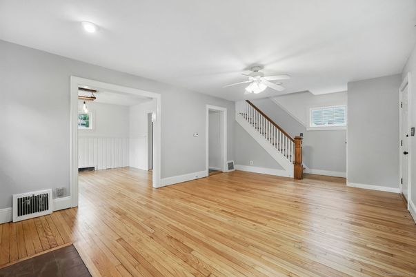 Empty room, Interior, Wood Texture Flooring