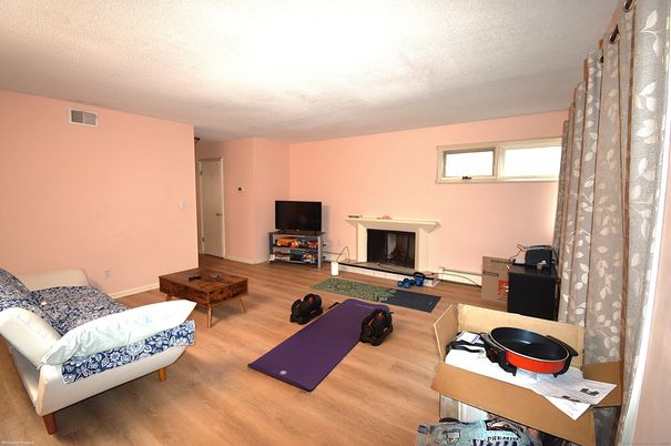 Fireplace, Interior, Wood Texture Flooring