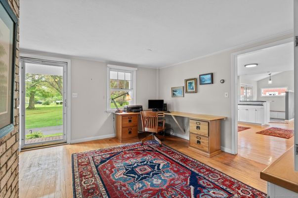 Home Office, Interior, Wood Texture Flooring
