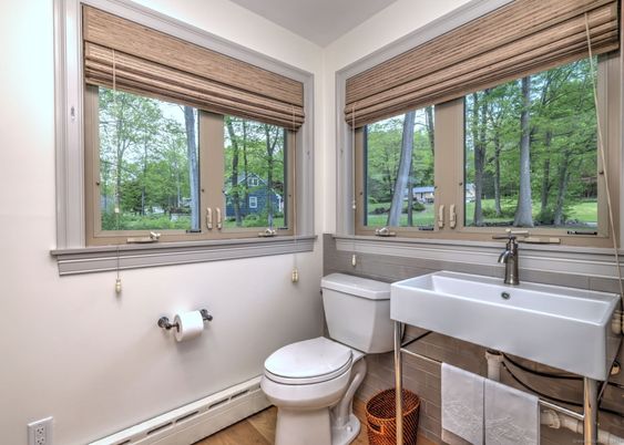 Bathroom, Interior, Wood Texture Flooring