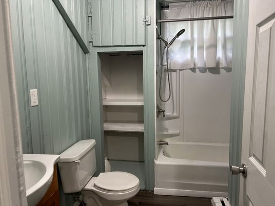 Bathroom, Interior, Wood Texture Flooring