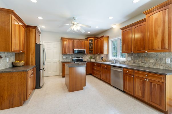Interior, Kitchen, Recessed Lighting, Stainless Steel Appliances