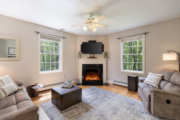 Fireplace, Interior, Living room, Wood Texture Flooring