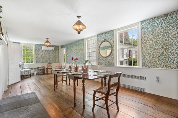 Dining room, Interior, Wood Texture Flooring
