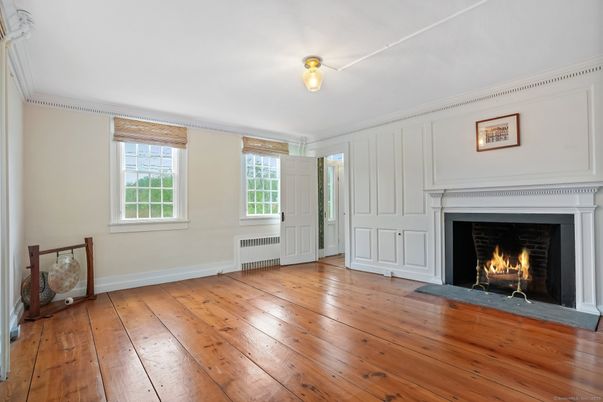 Empty room, Fireplace, Interior, Wood Texture Flooring