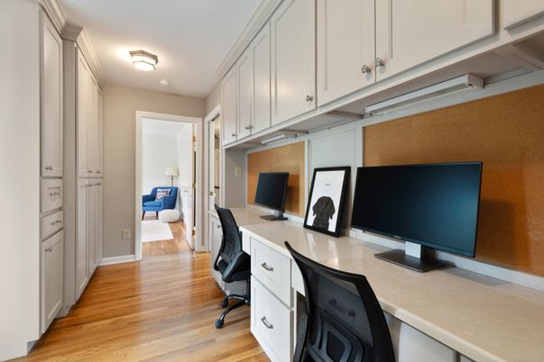 Home Office, Interior, Wood Texture Flooring