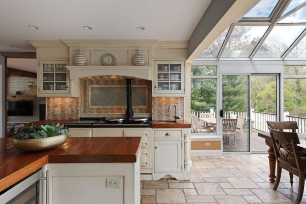 Glass Ceilings, Interior, Kitchen, Recessed Lighting, Sun Room