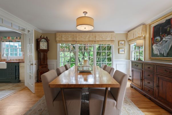 Dining room, Interior, Wood Texture Flooring