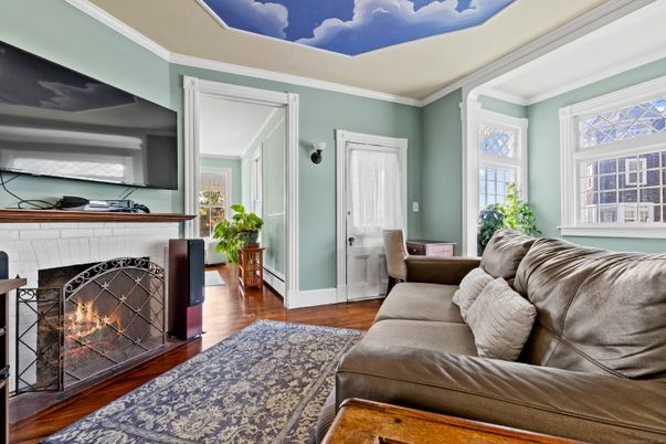 Fireplace, Interior, Living room, Wood Texture Flooring